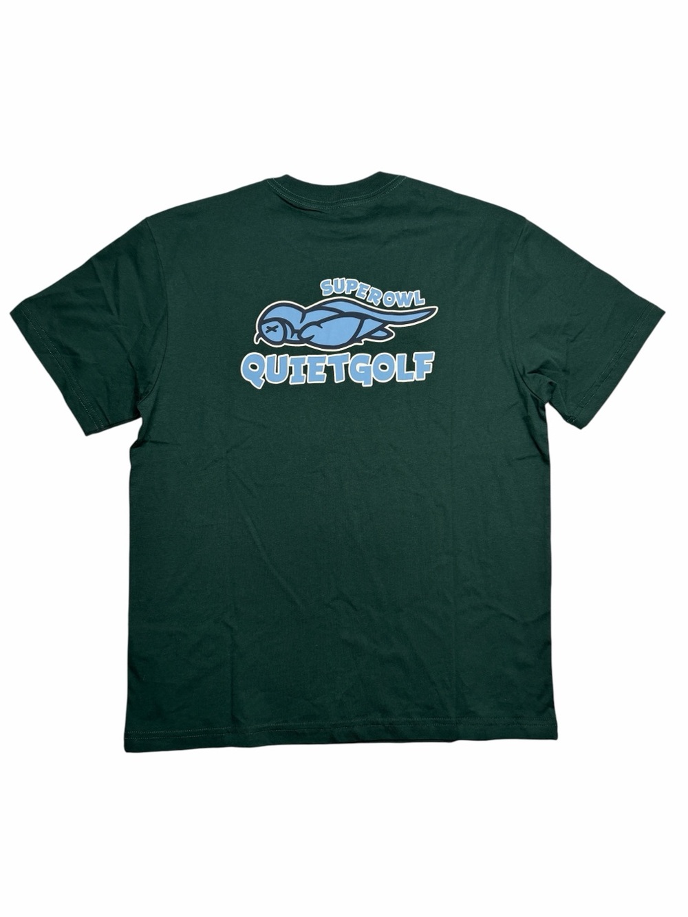 Quiet Golf Superowl T-Shirt Mens Medium Forest Green NEW $50 MSRP